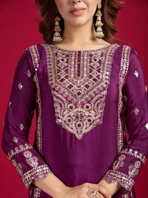 Wine New Arrival Chinon Silk Three Piece Suits For Wedding