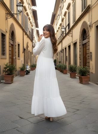 Women Fancy Georgette Long Flare dress