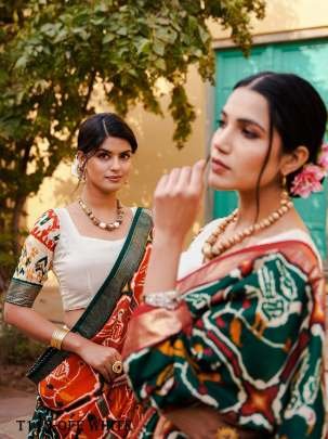 Women Wear Off White Tussar Silk Lehenga Choli With Foil Work