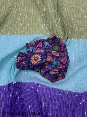 Bollywood Collection Multi Color Georgette Saree