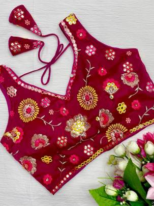 Zimmy Choo Rani Pink All Over Floral Embroidered Sleeveless Blouse