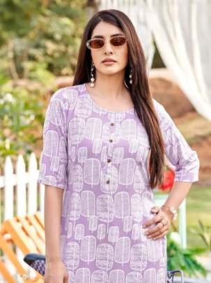 Zoori Brand Akshara Vol 30 Casual Printed Rayon Daily Wear Kurtis