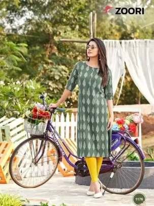 Zoori Brand Akshara Vol 30 Casual Printed Rayon Daily Wear Kurtis