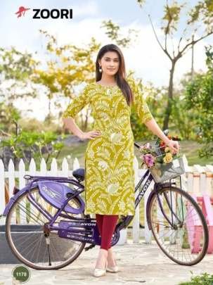 Zoori Brand Akshara Vol 30 Casual Printed Rayon Daily Wear Kurtis