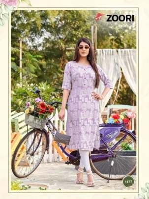 Zoori Brand Akshara Vol 30 Casual Printed Rayon Daily Wear Kurtis