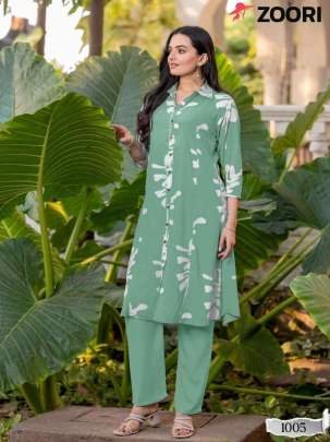 Zoori Brand Alexa Vol 2 Ladies Stylish Rayon Printed Kurtis Set