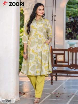 Zoori Brand Alexa Vol 2 Ladies Stylish Rayon Printed Kurtis Set