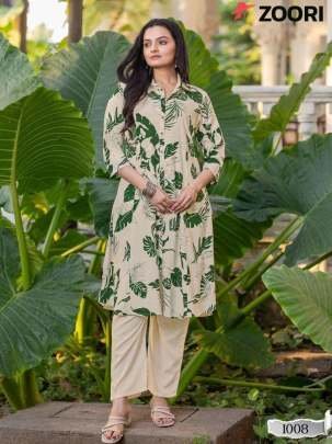 Zoori Brand Alexa Vol 2 Ladies Stylish Rayon Printed Kurtis Set