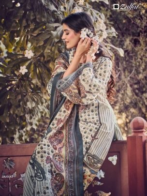 Zulfat Designer Suits Present Jannat Cotton Dress Material Catalog