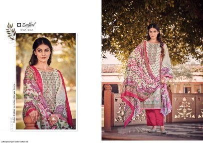 Zulfat Designer Suits Present Jannat Cotton Dress Material Catalog
