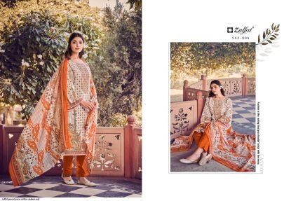 Zulfat Designer Suits Present Jannat Cotton Dress Material Catalog
