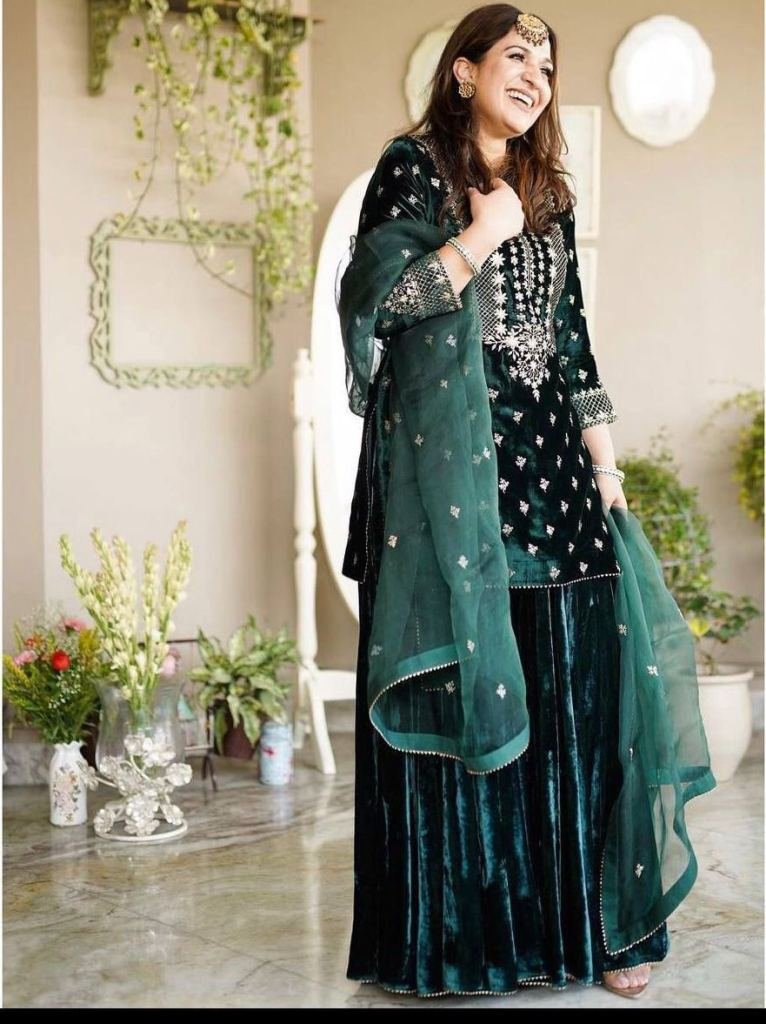 Fancy Sharara Tops Design Pink Colour AASHIRWAD HEROINE Heavy