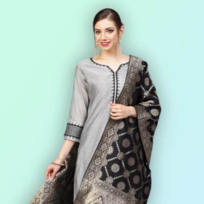 kurti pant set with dupatta